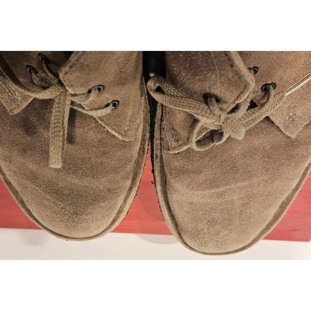 Clarks Originals Desert Boot‎ Mens Taupe Suede Leather Chukka Crepe Sole 9